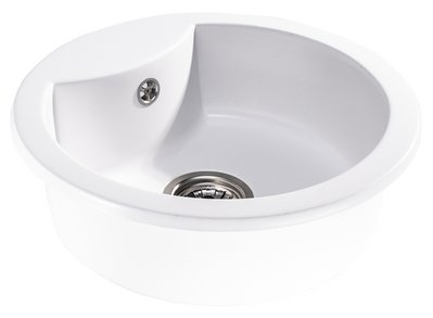 Кругла кухонна мийка Sink Quality Azurite WHITE (колір білий) 1457523315 фото
